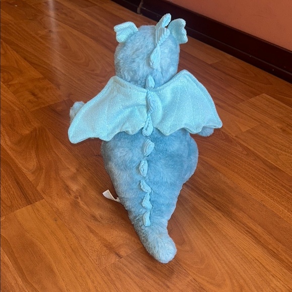 Blue Plush Stuffed Animal with Quilted Texture - Picture 3 of 9